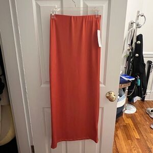 *NWT* Urban Outfitters Orange Satin Maxi Skirt